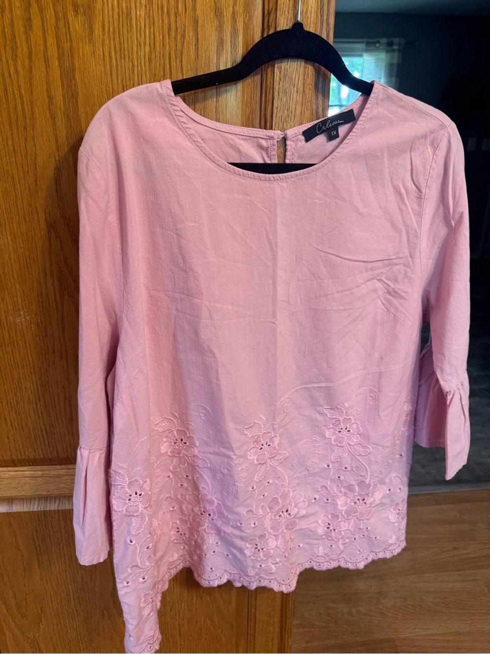 Chelsea & Violet Light Pink Round Neck Tunic